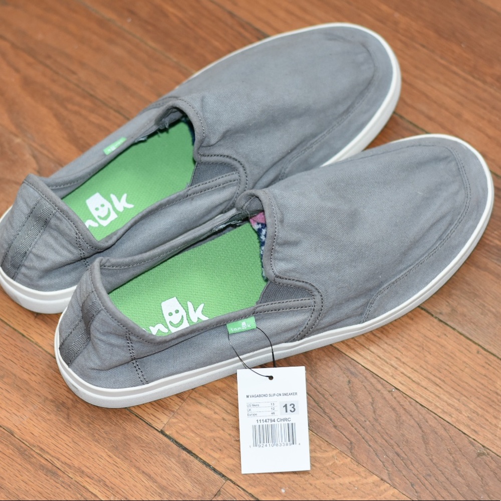 Men's Sanuk Vagabond slip-on shoes Size 13 NWT